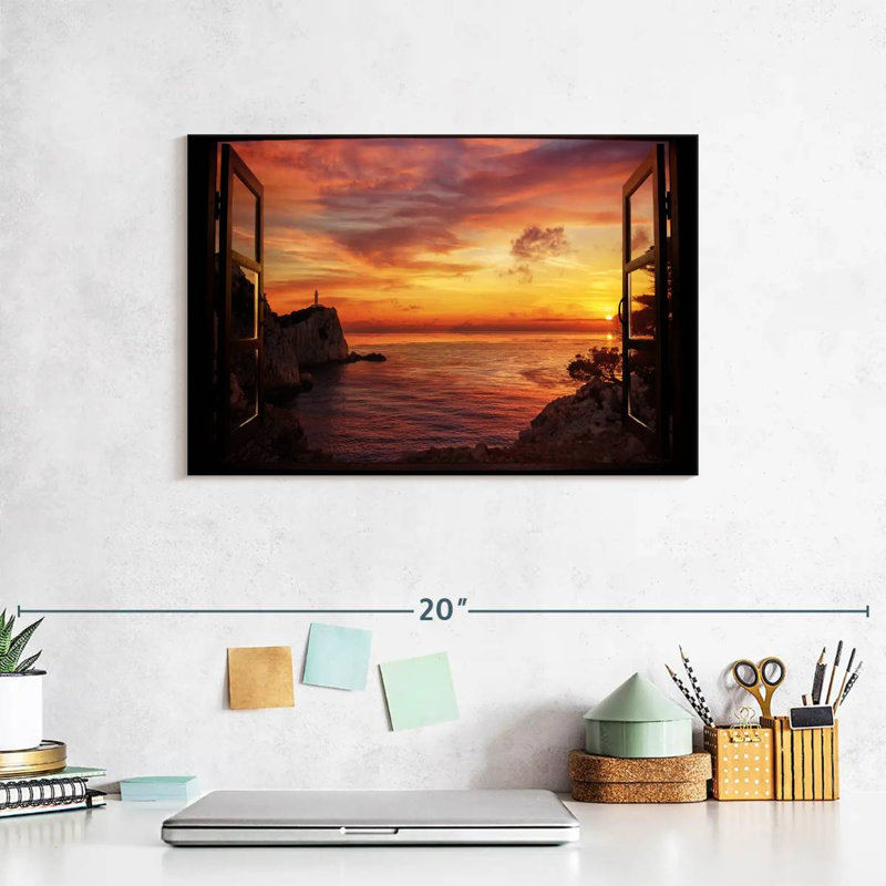 Gillard Window To Lighthouse Cliff, 8" H x 12" W