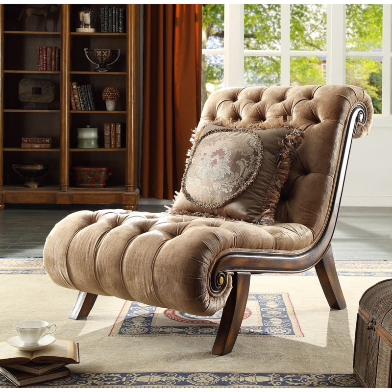 Chaise d'appoint transitionnelle en acajou antique