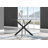 Tierra 4 Seat Round Dining Table Set Black Legs and Glass with 4 Modern Velvet Dining Chairs-1668767467