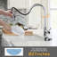 Robinet de cuisine rétractable à poignée simple avec jet avancé 3 modes-77451958