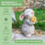 Figurine de lapin solaire en forme de lapin en résine