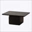 Ensemble de tables basses carrées de style rétro avec finition grain de bois, parfait pour le salon, le bureau et la salle à manger, noir (ensemble de 2)-1502952850