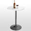 Table bistro Valencia Holton à hauteur ajustable avec base en métal robuste et plateau en panneau de fibres à densité moyenne Valencia-865107220-865107216-865107225