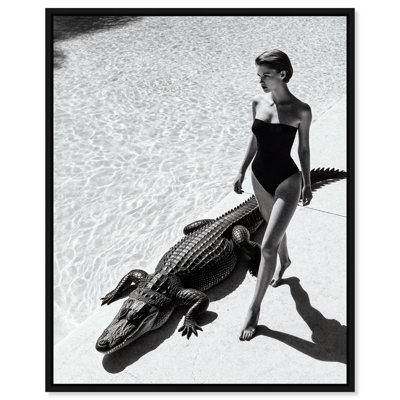 Reptilian Elegance II Print by Oliver Gal