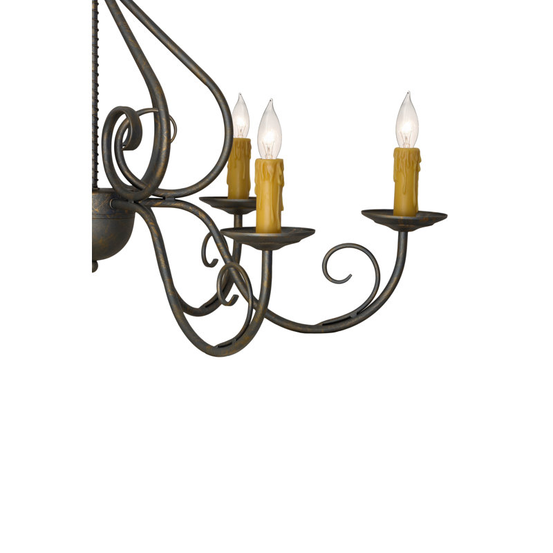 Lustre classique à 6 lumières de style bougie Limaville