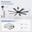 Ventilateur de plafond 65 po Veliz-673565822-673565820-709629360