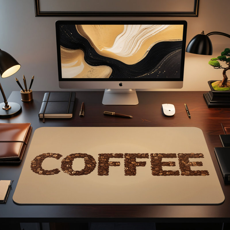 Polyester Desk Pad, 31.5x15.5