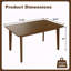 Table à manger - Structure en bois massif, table à manger moderne et minimaliste pour cuisine, salle à manger, salon-85589647