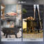 Foyer de barbecue de 21 Bbq, 33 po portatif avec cuisson réglable, poêle, pour cour arrière, pique-nique, patio, noir