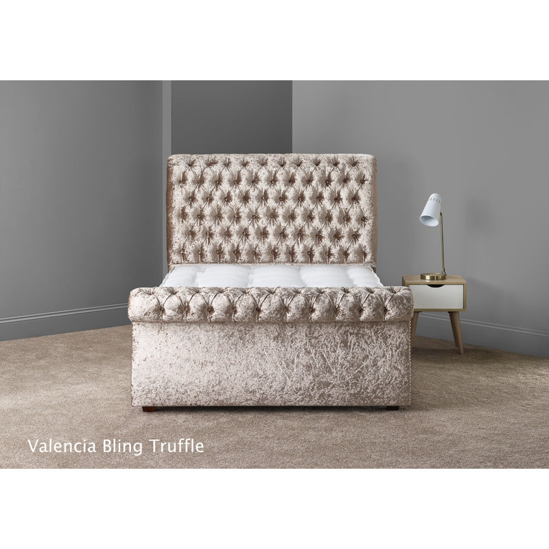 Upholstered Bed, Small Double (4')