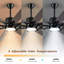 85" 8-blade Led Standard Ceiling Fan With Remote Control Farmhouse Ceiling Fan With Light Kit Included