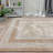 Alfa Rich Candelario Beige & Cream Washable Woven Cotton Area Rugs for Living Room Bedroom Kitchen Dining-1163102996