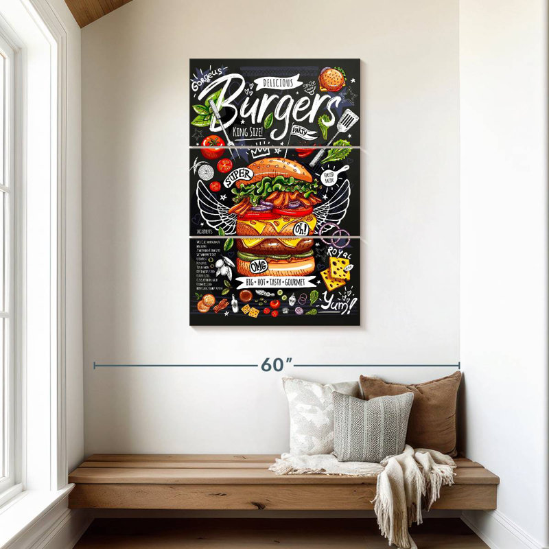 Yarlin King Size Burger, 45" H x 28" W