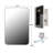 16X24 Inch Recessed White Metal Framed Medicine Cabinet with Mirror and Adjustable Shelves, Wall Mirror with Storage for Bathroom-1298442260