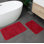 Grand ensemble de tapis de bain en microfibre douce et épaisse 2 pièces