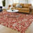 Machine Washable Indoor/Outdoor Chantille ACN2572 Floral Rug-554132772-554132774