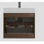 Meuble-lavabo de salle de bain avec lavabo, meuble-lavabo mural flottant, lavabo une pièce sans drain ni robinet-593690269