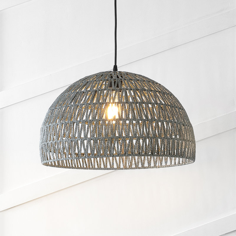 Khorawa 1 - Light Pendant, Gray, 14" H x 20" W x 20" D, Black