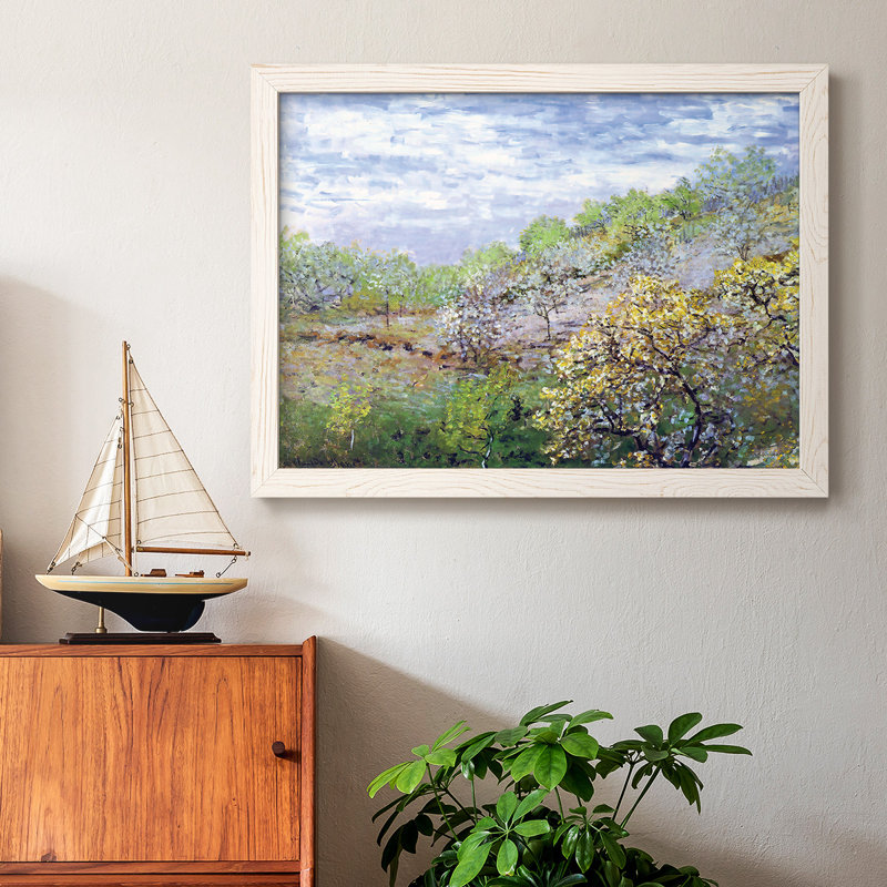 Pommiers en fleurs, 1873, reproduction d'art sur toile, Blanc, H 22 po x l 32 po x P 1,5 po
