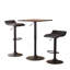 Ensemble de table de bar à hauteur réglable avec tabourets pivotants