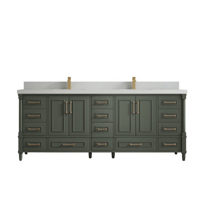 Ensemble de meuble-lavabo double 84 po Aberdeen
