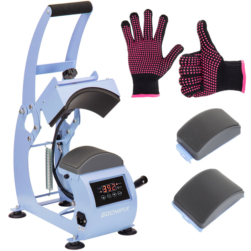 Hat Heat Press Machine, Blue