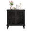 Armoire d'appoint vintage à motif floral symétrique à 2 portes-129226295