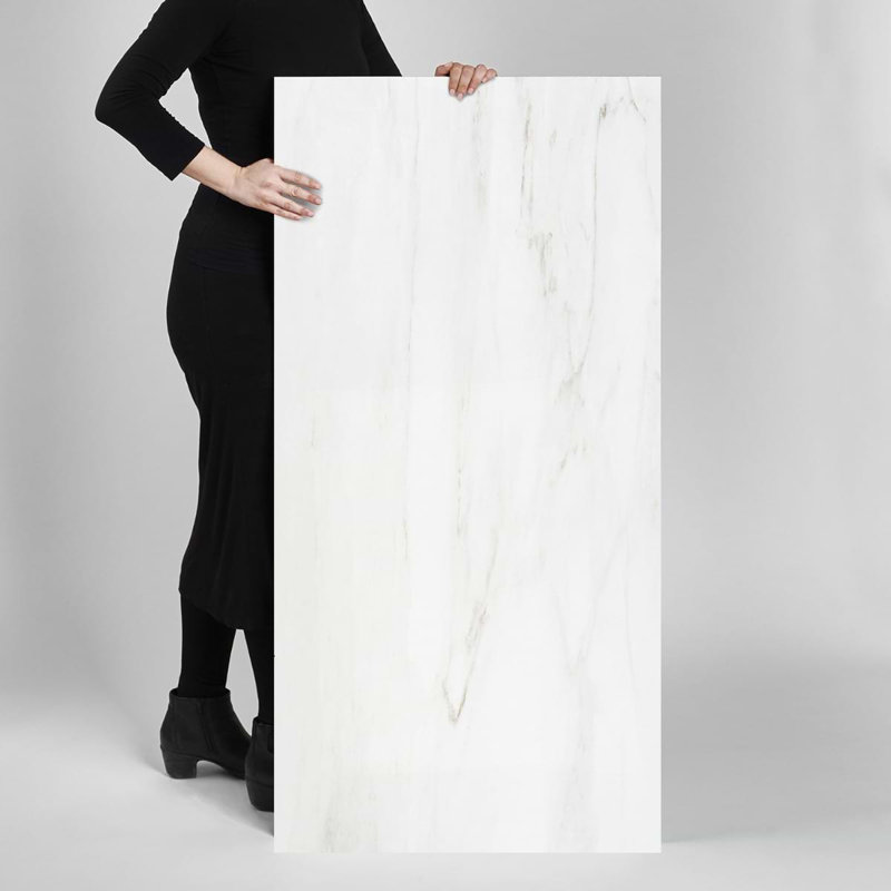 Dreamstone 24X48 Polished Porcelain Tile, Dolomite Snow Polished
