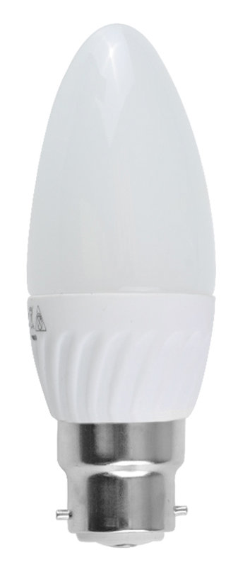 4W Frosted B22 LED Light Bulb, Warm White