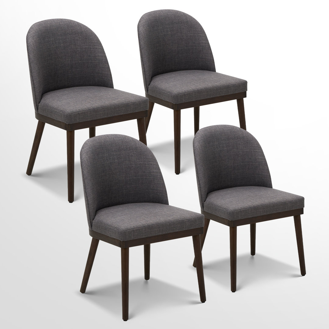 Set Of 4 Nakenzie Upholstered Back Side Dining Room Chairs CHAIRKER Upholstery 