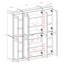 Garde-manger 100% en bois massif 65 po avec portes Shaker, 2 tiroirs et tablettes réglables-425343193