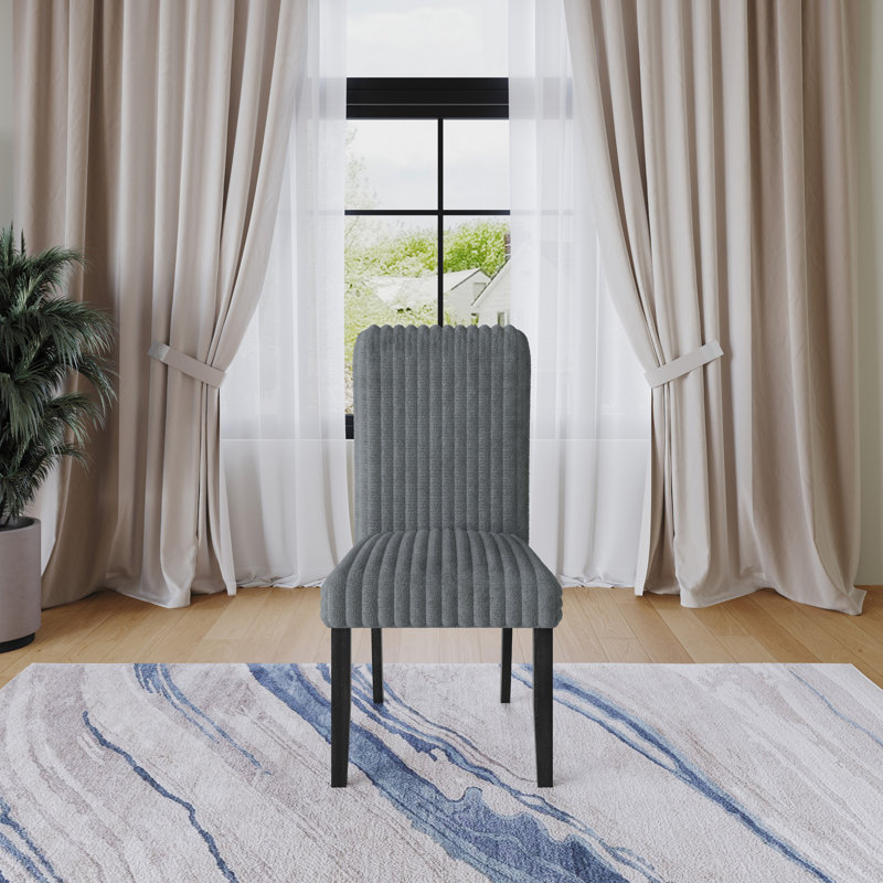 Chaise de salle à manger Guymon, Gris