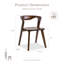 Chaises d'appoint en bois massif Rozella