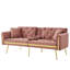 2 Seater Velvet Loveseat-1659298808