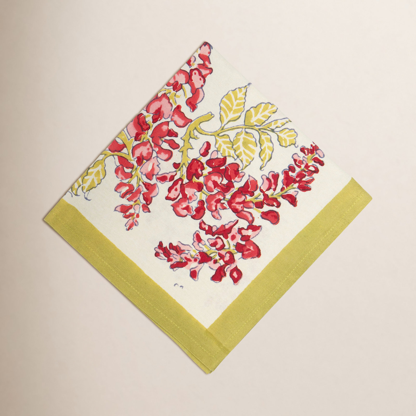 Kappa Floral Tablecloth, Pink/Green, 71" x 71"