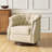 Nixmary 32" W Genuine Leather Swivel Rocker Chair -858430735