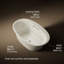 Baignoire encastrée ovale avec surface chauffante-14673391