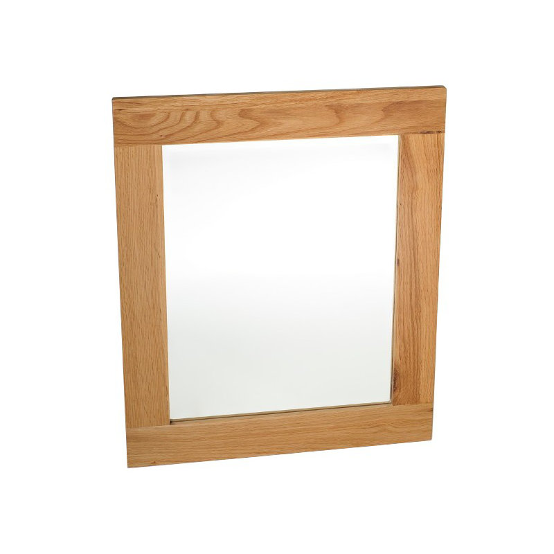 Frazier Solid Wood Flat Mirror, 68cm H x 58cm W x 2cm D