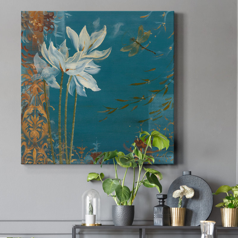 «Krishna's Garden I», reproduction d'art sur toile tendue, H 24 po x l 24 po x P 1 po