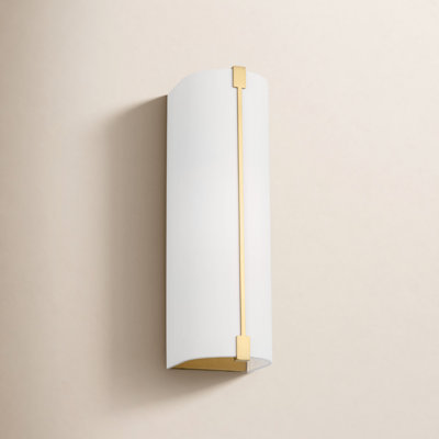 Single Light Linen Vanity Light
