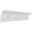 Endurathane Versailles Crown Moulding, 4 3/8"H x 3 1/4"P x 5 3/8"F x 94 1/2"L, (6 1/2" Repeat), Factory Primed