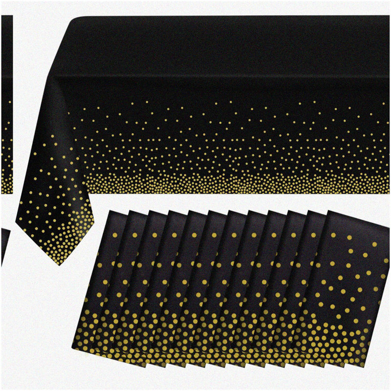 Silver Circle Dots Garland 4-Pack 52ft