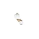Puppet Ring Wall Lamp 2 Crystal Transparent Matt Gold 3 G9 Ul