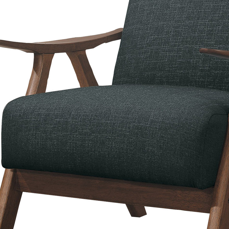 Fauteuil Lyelah, Tissu gris foncé