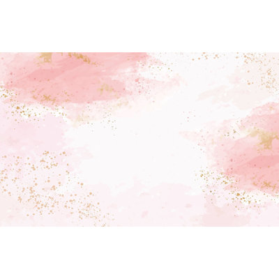 Premium Peel & Stick Wall Mural - Abstract Pink Gold