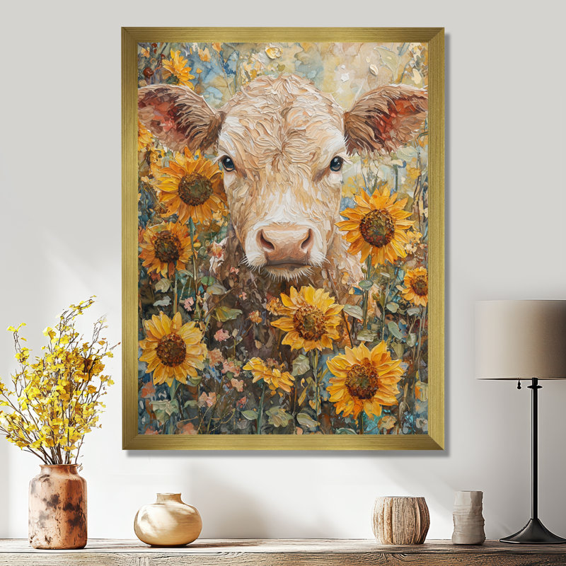 Dunnuck - Animals Canvas Wall Art, H 40 po x l 30 po, Reproduction encadrée d'une seule photo, Doré