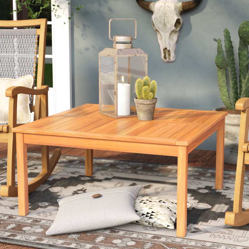 Bevelyn Square Outdoor Coffee Table , 35'' in. W 35'' in. D, Brown