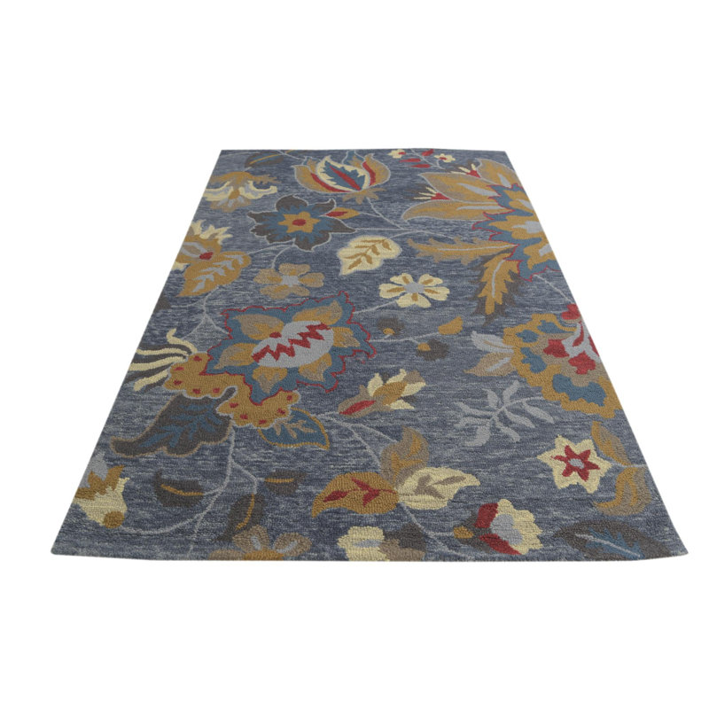 Tapis bleu Paras