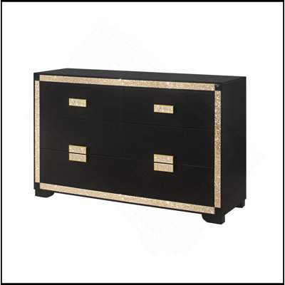DRESSER ANIMÉ NOIR / DORÉ
