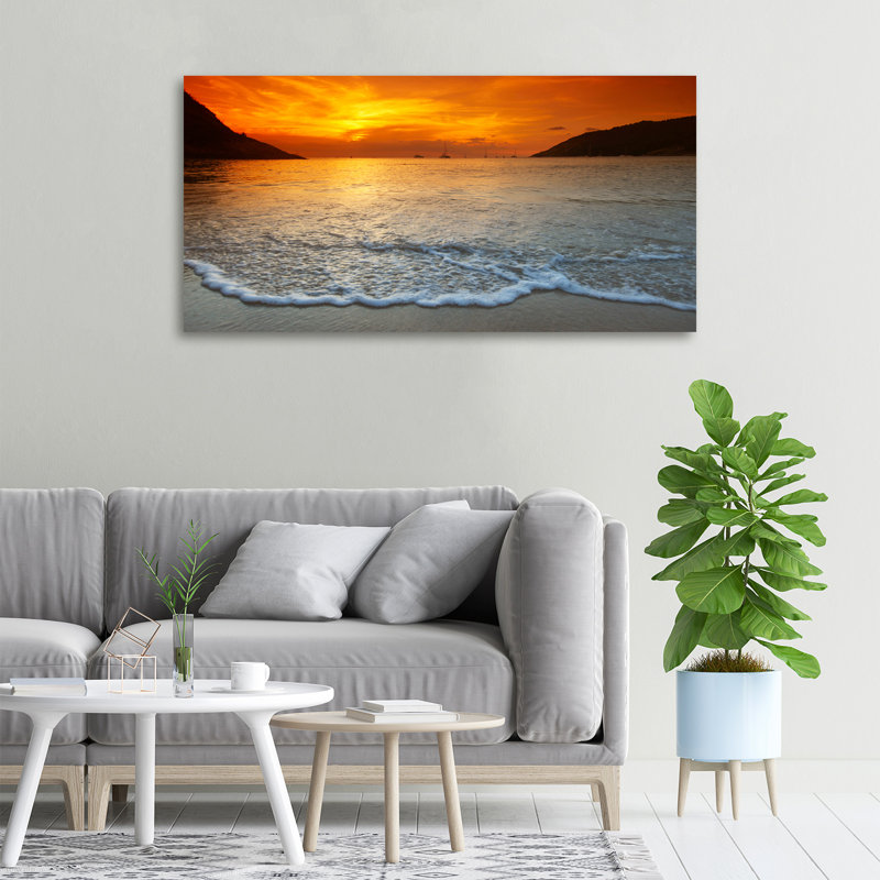 Sunset Sea - Wrapped Canvas Print